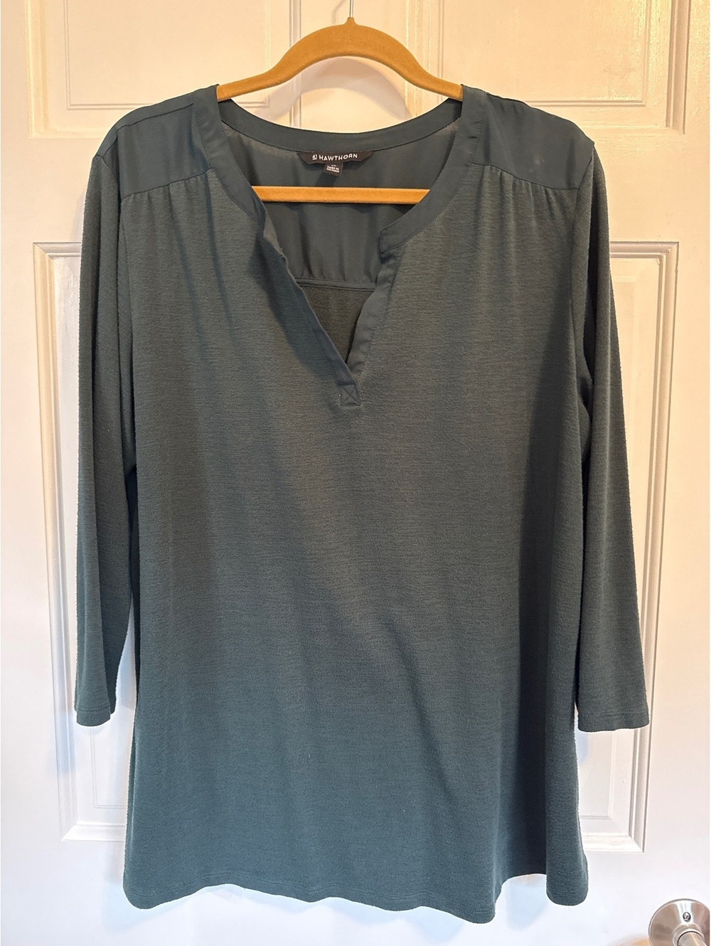 41 Hawthorn Women's Green Tunic Blouse, Size XL